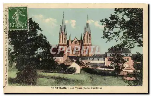 Cartes postales Pontmain Les Tours De La Basilique