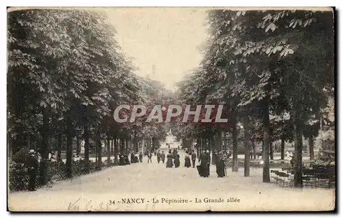 Cartes postales Nancy La Pepinierre La Grande Allee Pretres