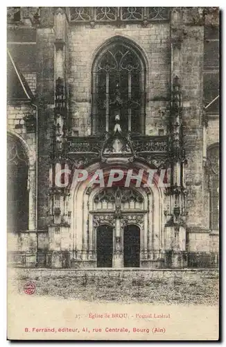 Ansichtskarte AK Eglise De Brou Portail Lateral