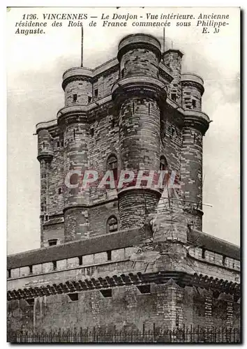 Cartes postales Vincennes Le Donjon Vue Interiure Ancienne Residence Des Rois De France Commencee Sous Philippe