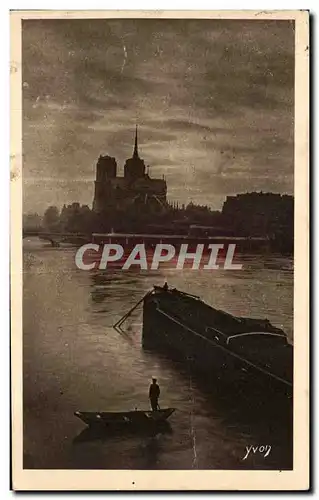 Ansichtskarte AK Paris En Flanant La Seine au Quai de La Tournelle Peniche