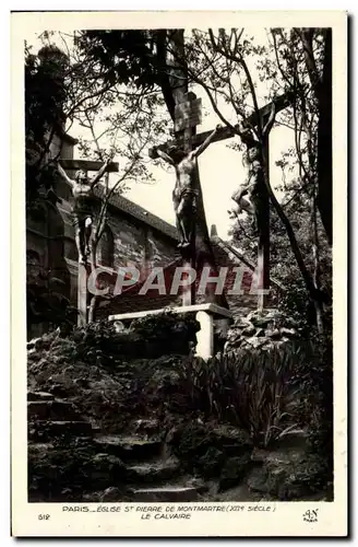 Cartes postales Paris Eglise St Pierre De Montmartre Le Calvaire