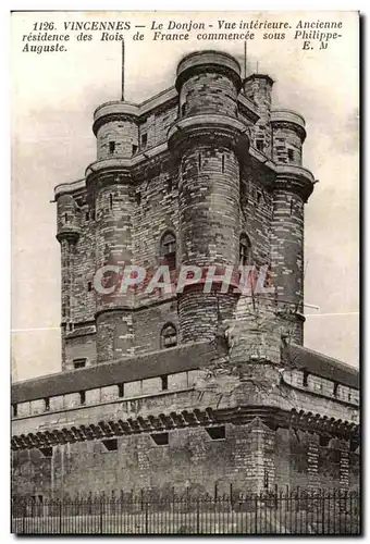 Ansichtskarte AK Vincennes Le Donjon Vue Interieure Ancienne Residence Des Rois De France Commencee Sous Philippe