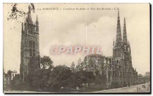 Cartes postales Bordeaux Cathedrale St Andre Et tour Pey Berland