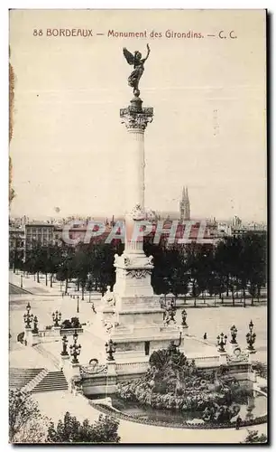 Cartes postales Bordeaux Monument des Girondins