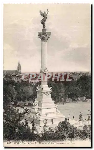 Cartes postales Bordeaux Monument des Girondins