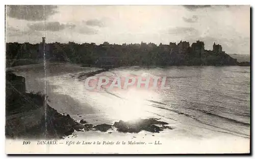 Ansichtskarte AK Dinard Effet de Lune a la Pointe de la Malouine