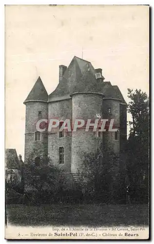 Cartes postales Environs de Saint Pol Chateau de Bours