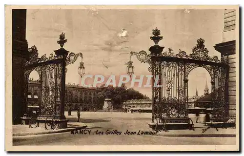 Cartes postales Nancy Les Grilles Jean Lamour