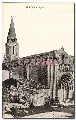 Ansichtskarte AK Fenioux l&#39Eglise