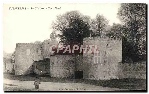 Cartes postales Surgeres Le Chateau Tour Nord enfant