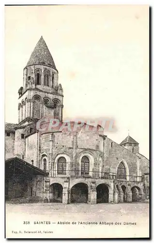 Cartes postales Saintes Abside de I'Ancienne Abbaye des Dames