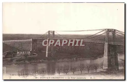 Ansichtskarte AK Tonnay Charente Le Pont suspendu