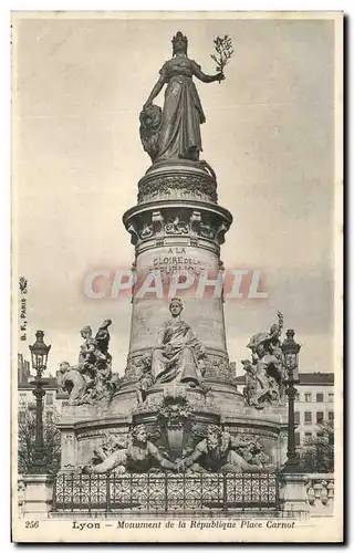 Cartes postales Lyon Monument de la Republique Place Carnot