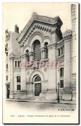 Cartes postales Lyon Temple Protestant du Quai de la Guillotiere