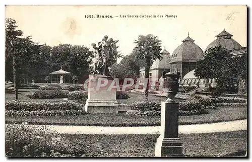 Ansichtskarte AK Rennes Les Serres du Jardin des Plantes