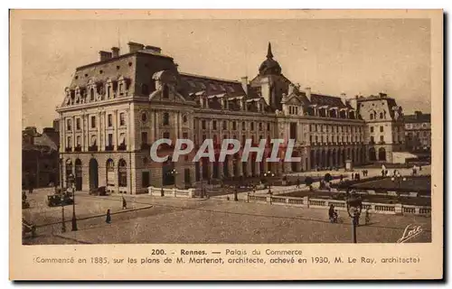 Ansichtskarte AK Rennes Palais du Commerce