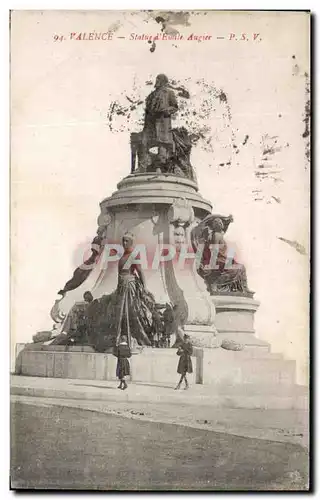 Cartes postales Valence Statue d&#39Emile Augier