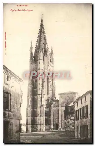 Cartes postales Saintes Eglise Saint Eutrope