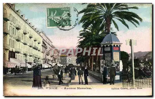 Cartes postales Nice Avenue Massena