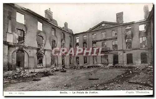 Ansichtskarte AK Senlis Le Palais de Justice Militaria