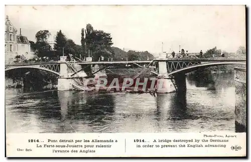 Ansichtskarte AK Pont Detruit Par Les Allemands a La Ferte Sous Jouarre Militaria