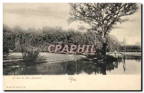 Ansichtskarte AK Pau Le lac du parc Beaumont