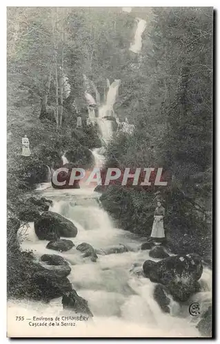 Ansichtskarte AK Environs de Chambery Cascade de la Serraz