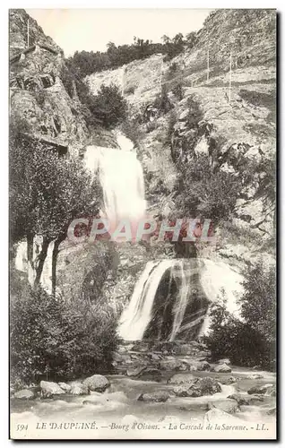 Ansichtskarte AK Le Dauphine Bourg D&#39Oisans La Cascade De La Sarenne