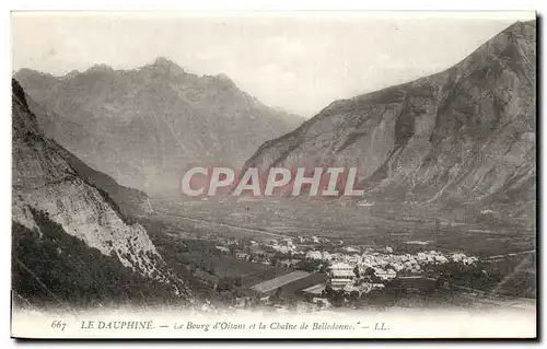 Ansichtskarte AK Le Dauphine Le Bourg D&#39Oisans Et La Chaine De Belledonne