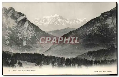 Cartes postales Les Aravis Et Le Mont Blanc