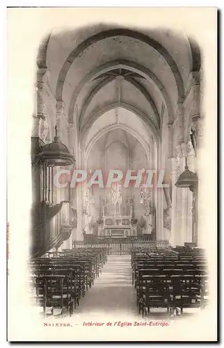 Cartes postales Saintes Interieur de l'Eglise Saint Eutrope