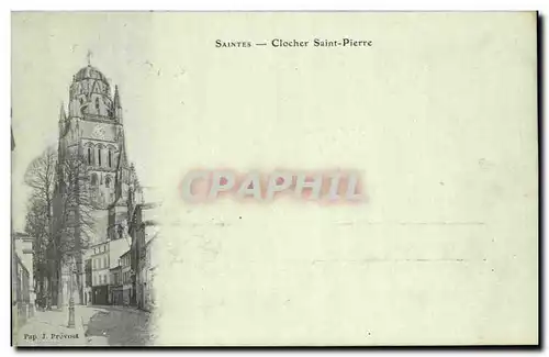 Cartes postales Saintes Clocher Saint Pierre