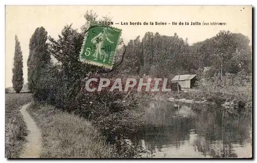 Cartes postales Becon Les Bords De la Seine Ile De La Jatte