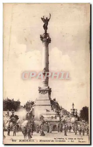 Cartes postales Bordeaux Monument Des Girondins