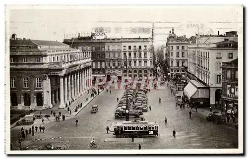 Cartes postales Bordeaux Le Grand Theatre Et Place De La Comedie