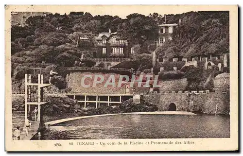 Ansichtskarte AK Dinard Un Coin De La Piscine Et Promenade Des Allies