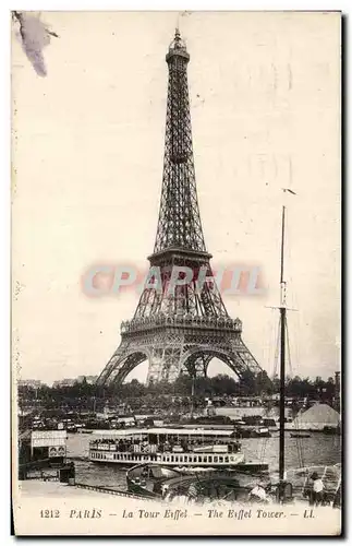 Ansichtskarte AK Paris La Tour Eiffel Peniche