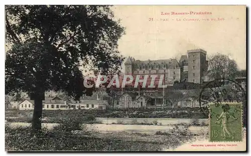 Cartes postales Pau Le Chateau Vue Du Sud