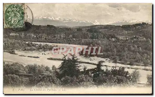 Cartes postales Pau La Chaine de Pyrenees