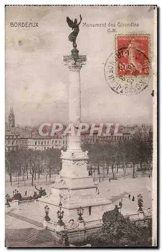 Cartes postales Bordeaux Monument des girondins