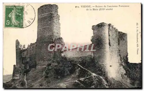 Cartes postales Vienne Ruines de l&#39ancienne Forteresse de la Batie