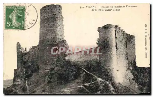 Cartes postales Vienne Ruines de l'ancienne Forteresse de la Batie