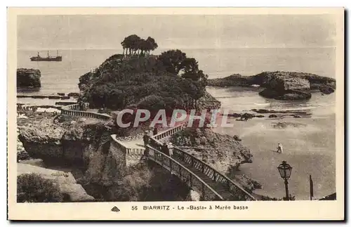 Cartes postales Biarritz Le Basta a Maree Basse