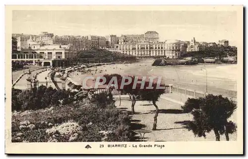 Cartes postales Biarritz La Grade Plage