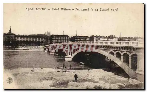 Ansichtskarte AK Lyon Pont Wilson lnaugure le 14 juillet 1918