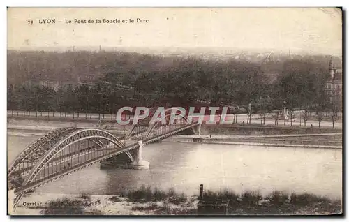 Ansichtskarte AK Lyon La Le Pont de la Bouche et le Parc