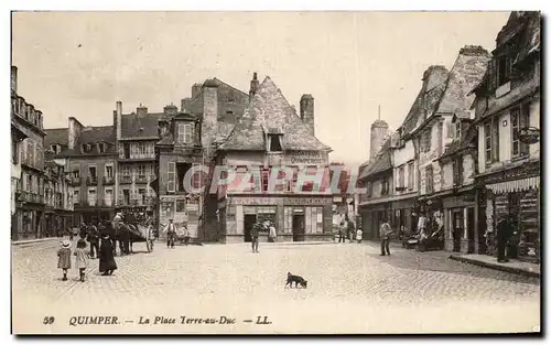 Cartes postales Quimper La Place Terre au Duc