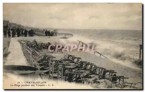 Ansichtskarte AK Chatelaillon La Plage Pendant une Tempete