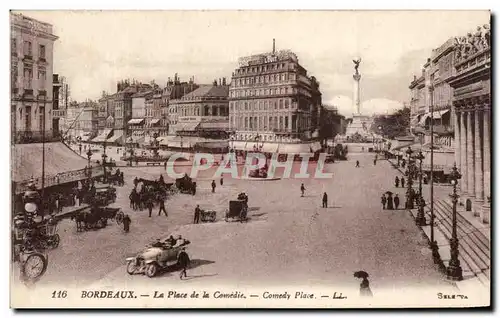 Cartes postales Bordeaux La Place de la Comedie